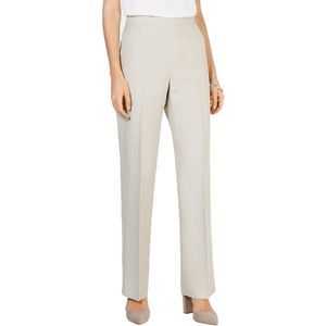 KASPER Womens Beige Side Zipper Wear To Work Pants 12
